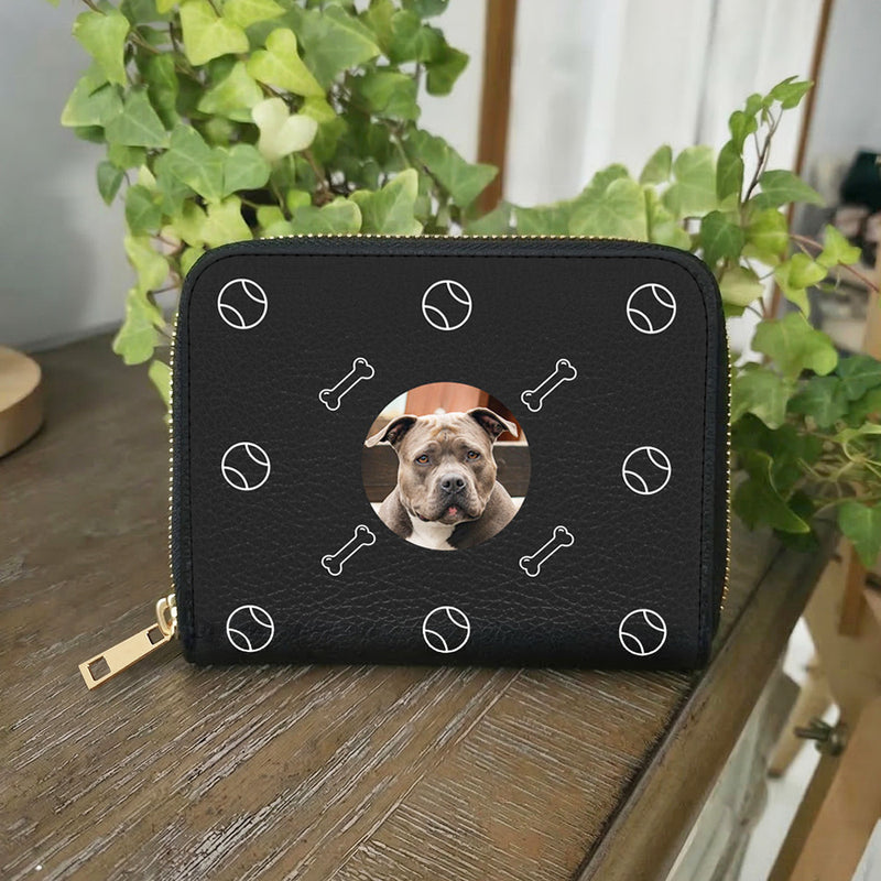 Custom Pet Photo Zipper Wallet