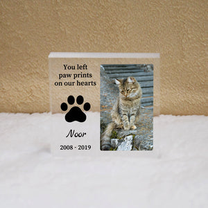 Pet Memorial Acrylic Photo Block