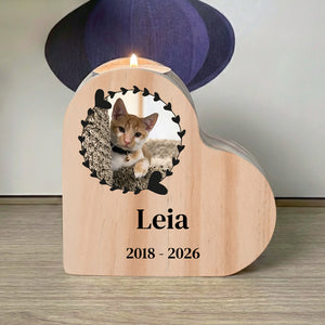 Pet Memorial Candle Holder with Photo