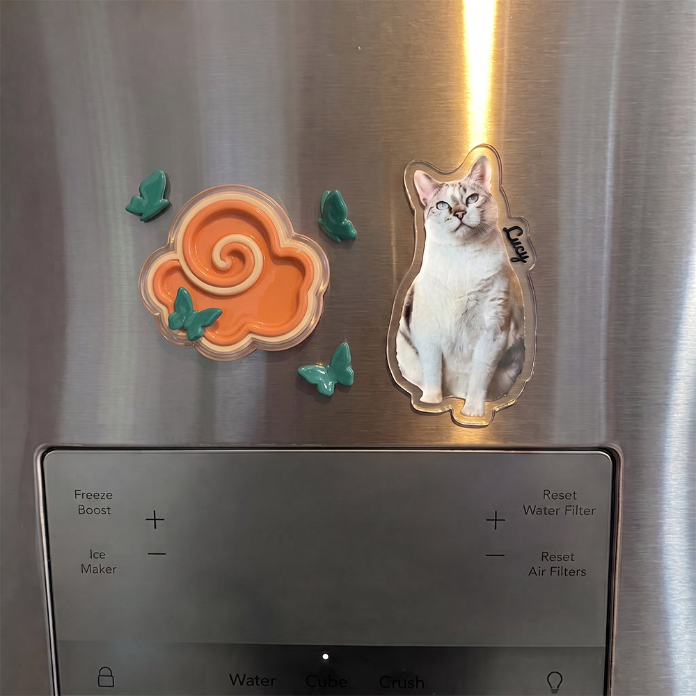 Pet Shaped Photo Magnet with Name