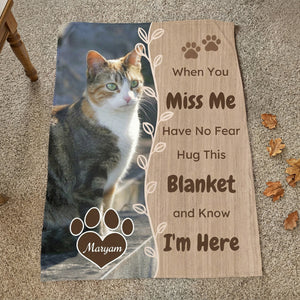 Custom Pet Remembrance Blanket | Vine & Wood Design