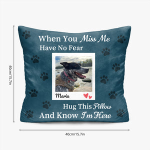 Custom Pet Memorial Pillow with Photo and Heartfelt Message