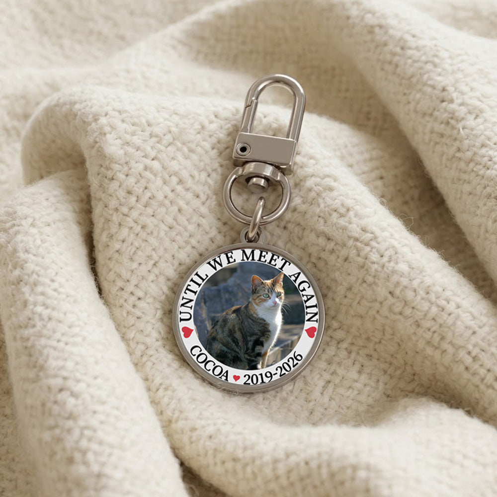 Custom Full Color Pet Photo Memorial Keychain
