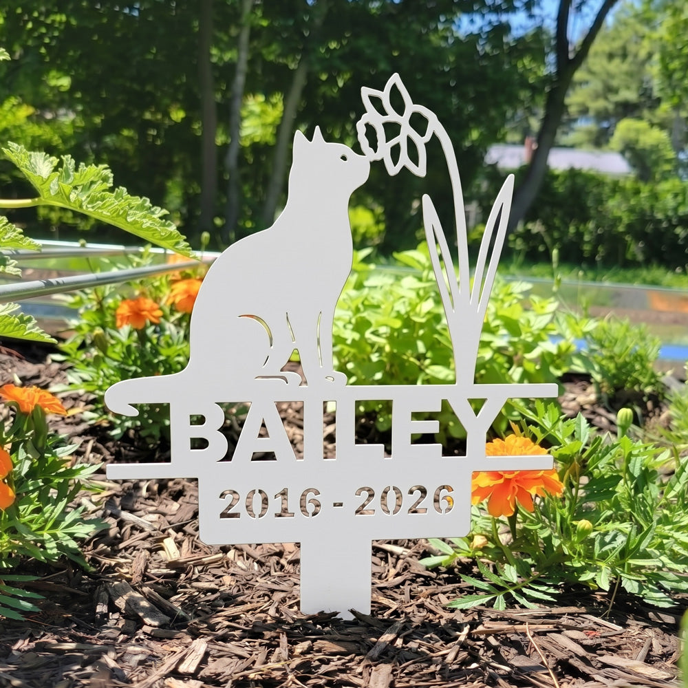 Custom Metal Pet Memorial Garden Stake Marker