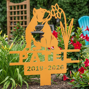 Custom Metal Pet Memorial Garden Stake Marker