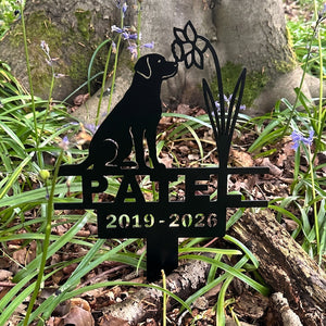 Custom Metal Pet Memorial Garden Stake Marker