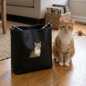 Custom Minimalist Bucket Bag - Portrait Edition