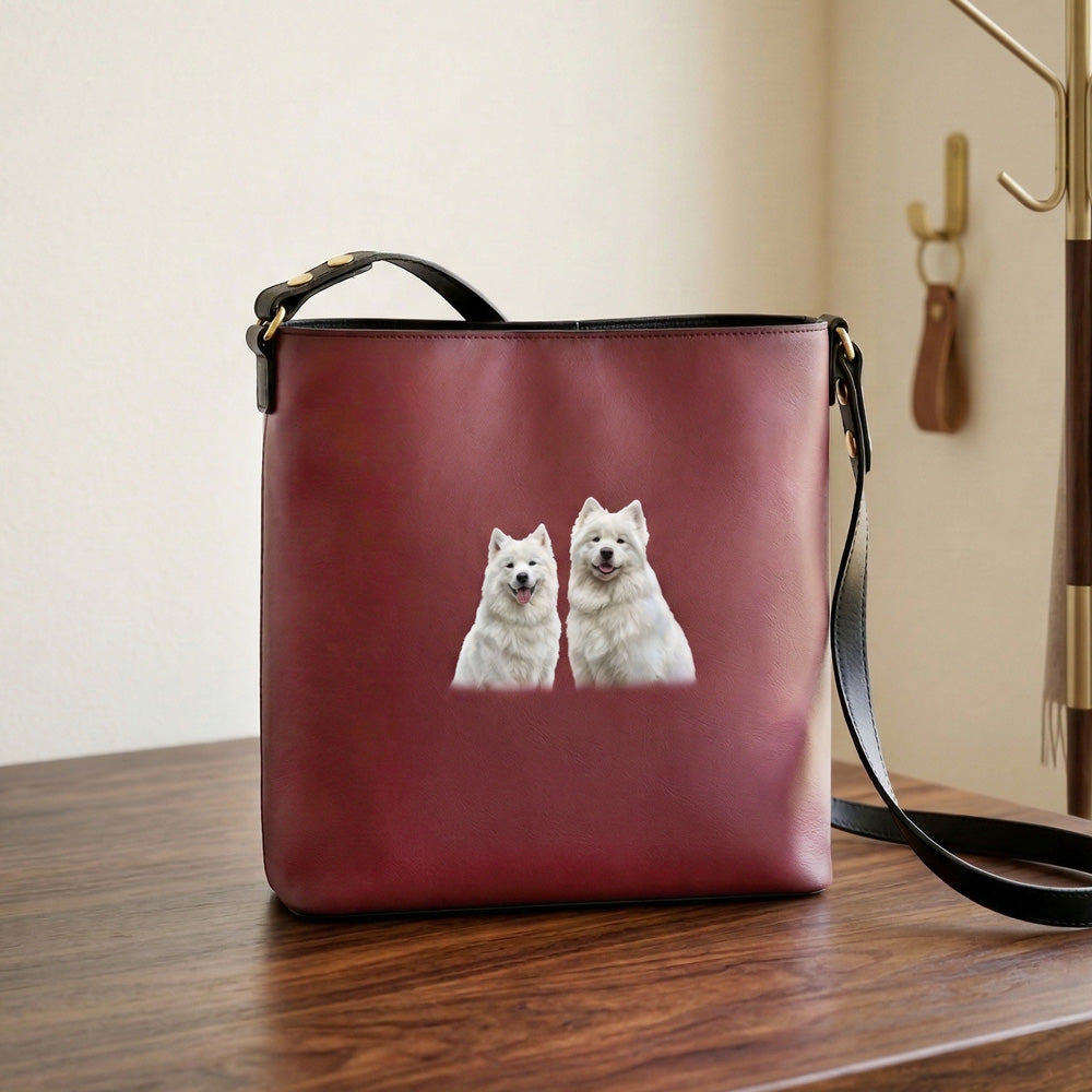 Custom Minimalist Bucket Bag - Portrait Edition