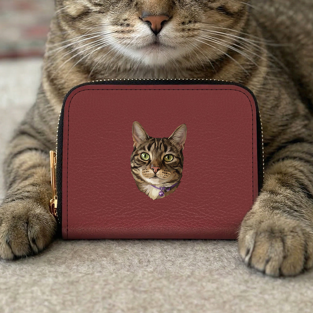 Custom Minimalist Pet Wallet for Women - Face Edition