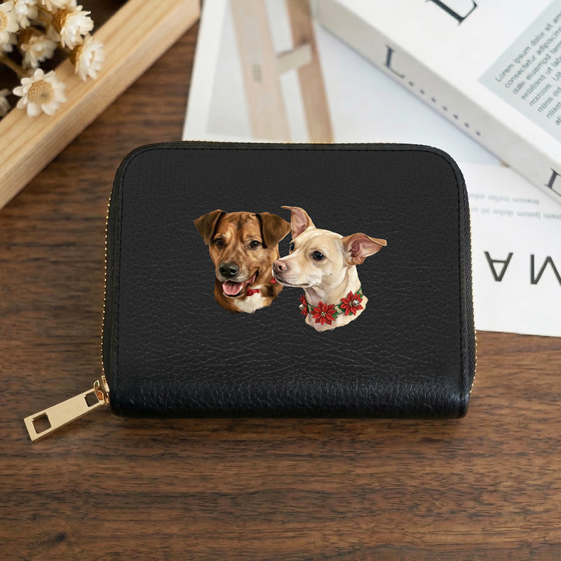 Custom Minimalist Pet Wallet for Women - Face Edition