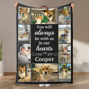 Custom Pet Memorial Blanket - Multi-Photo Collage Dog Sympathy Gift