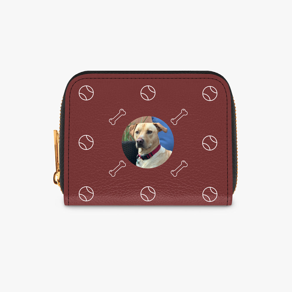 Custom Pet Photo Zipper Wallet