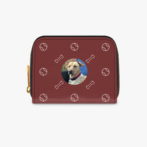 Custom Pet Photo Zipper Wallet