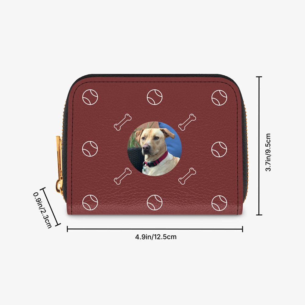 Custom Pet Photo Zipper Wallet