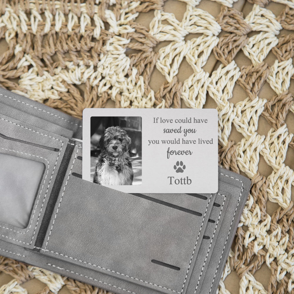 Pet Memorial Photo Card