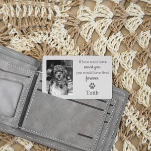 Pet Memorial Photo Card