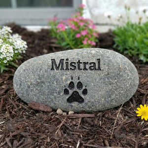 Engraved Pet Memorial Stone