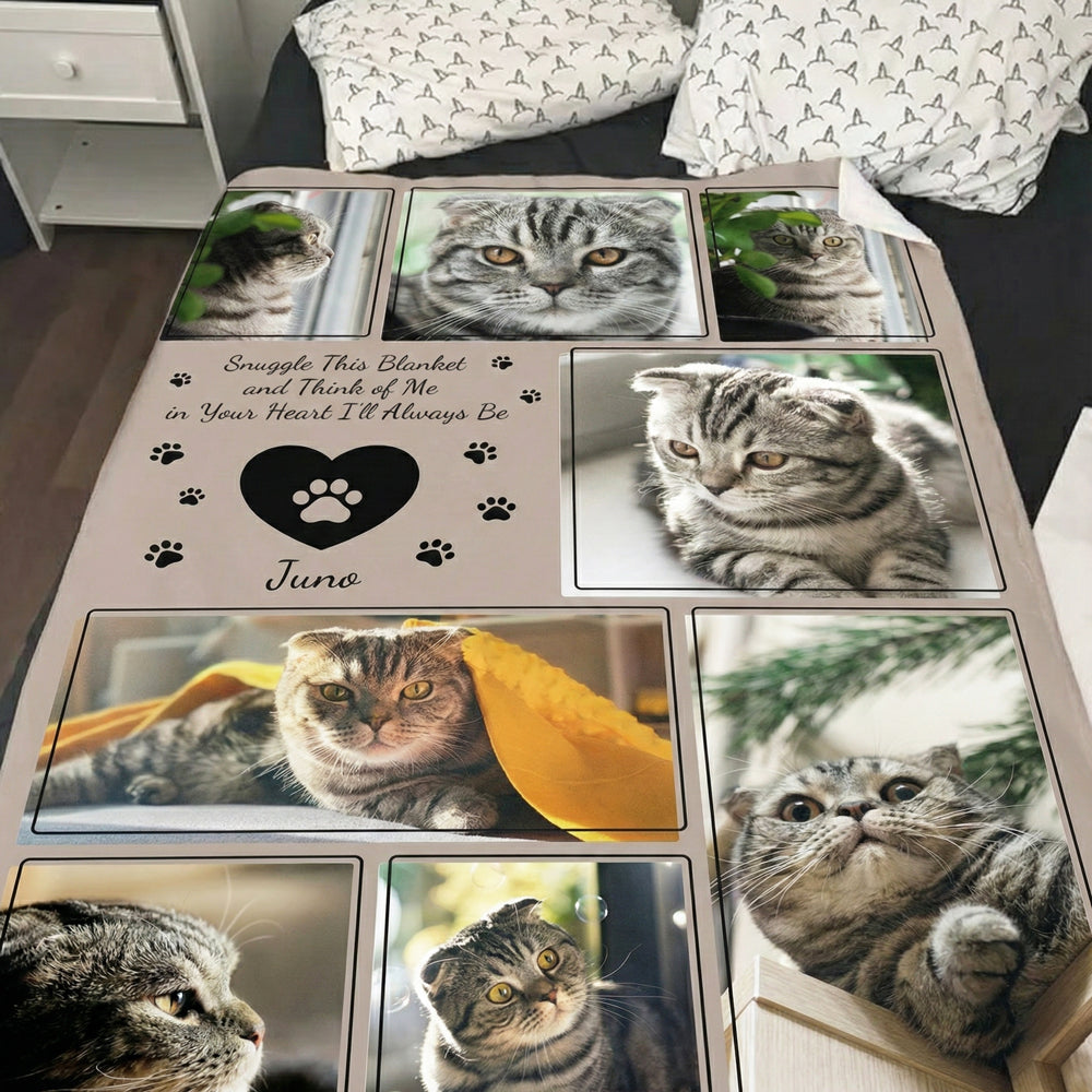 Memorial Pet Photo Personalized Blanket