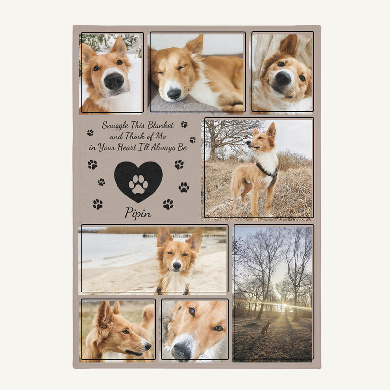 Memorial Pet Photo Personalized Blanket