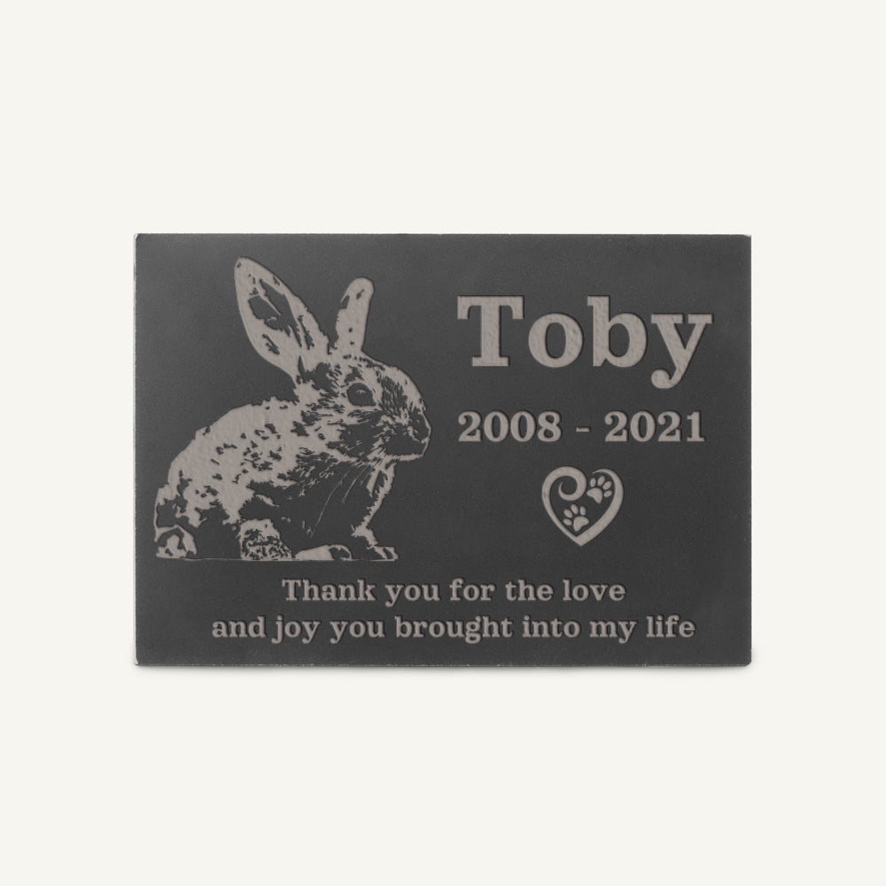 Memorial Garden Stone with Photo