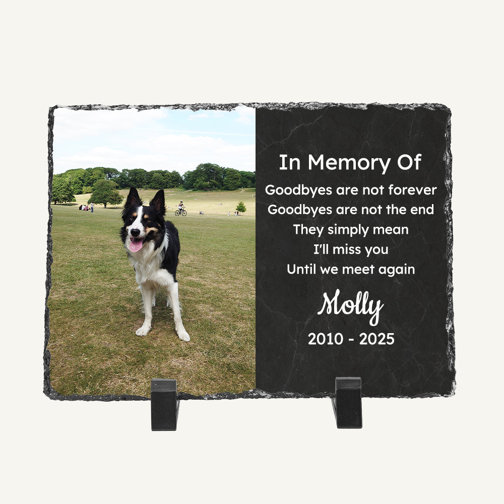 Outdoor Pet Memorial Plaque