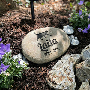 Pet Memorial River Rock