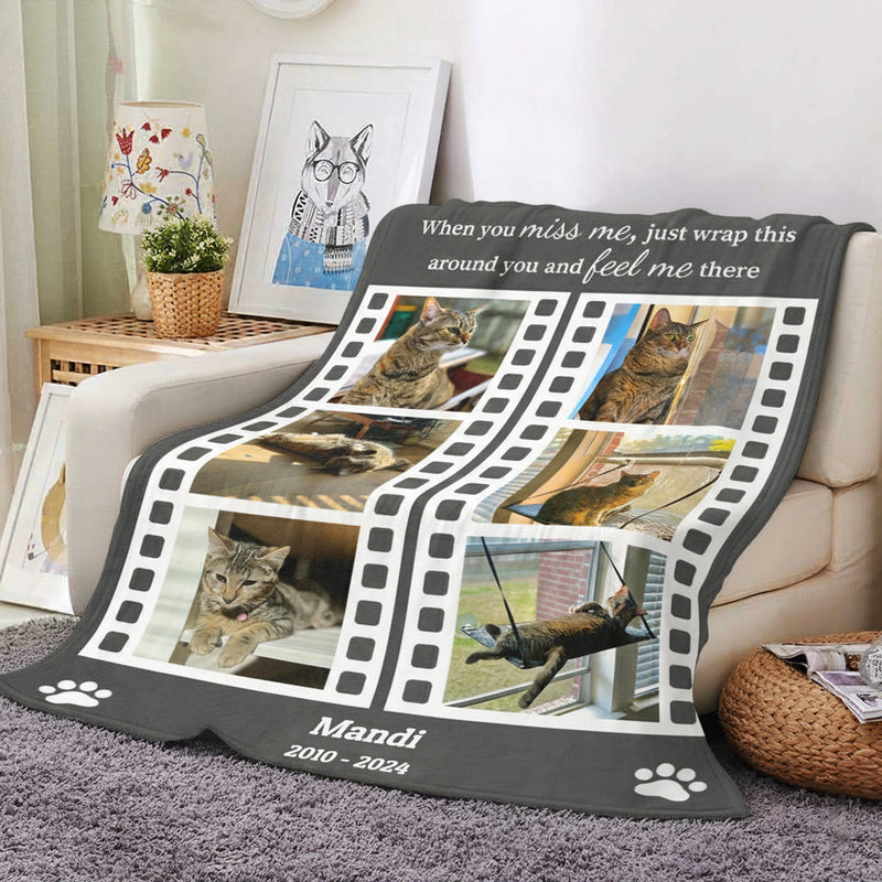 Personalized Photo Blanket for Grieving Pet Parents