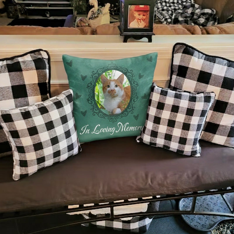 Personalized Pet Photo Pillow for Grieving Owners