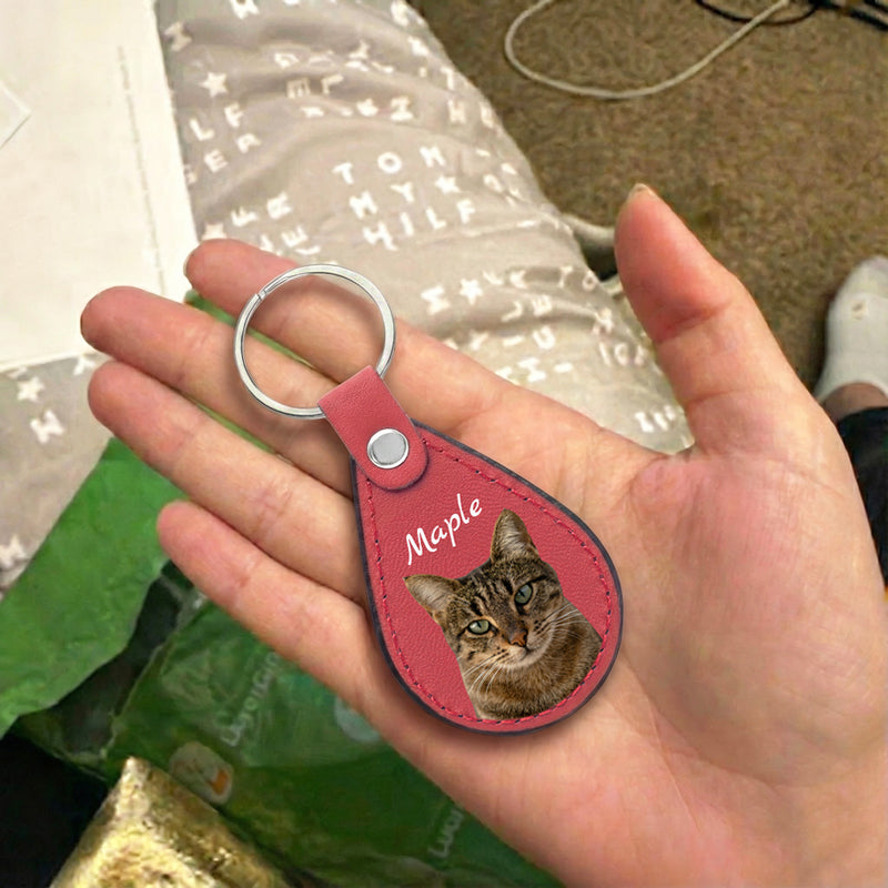 Personalized Pet Portrait Keychain