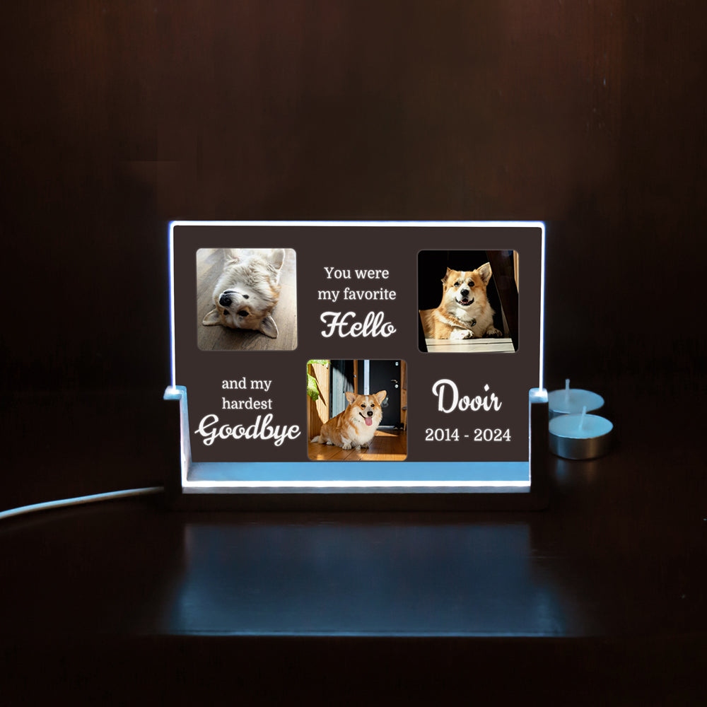 Personalized LED Memorial Acrylic Plaque
