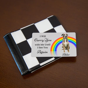 Personalized Pet Memorial Card