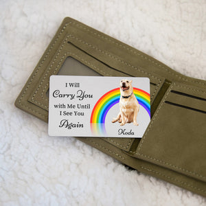 Personalized Pet Memorial Card