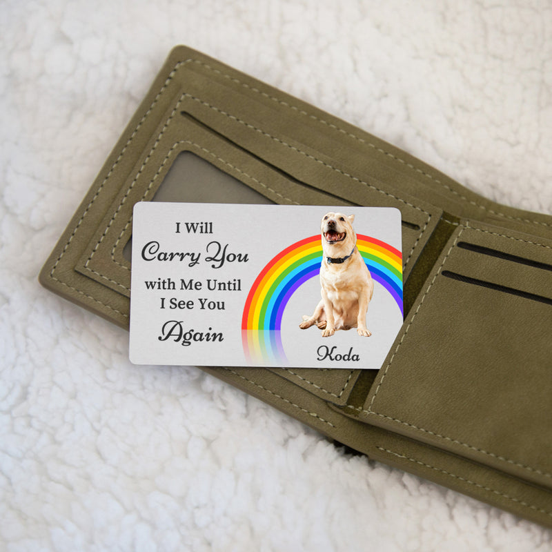 Personalized Pet Memorial Card