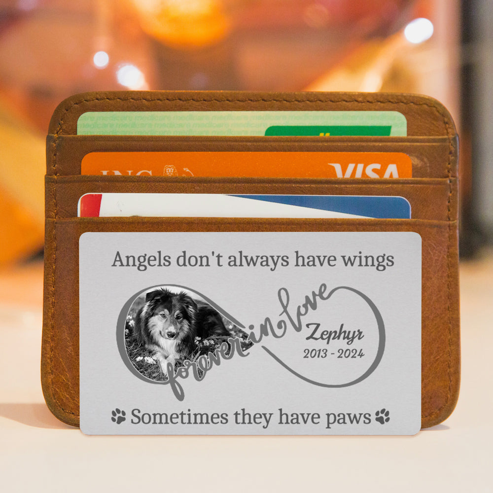 Personalized Pet Memorial Wallet Card