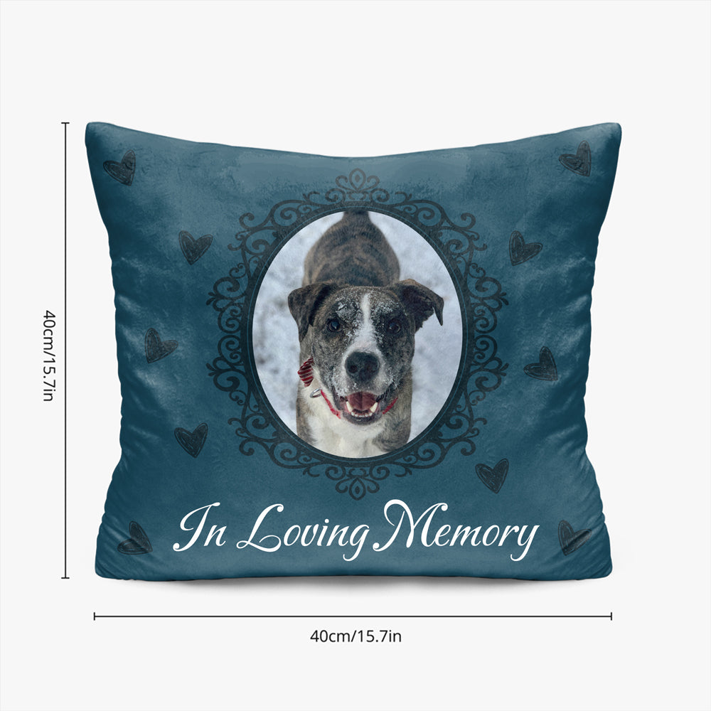 Personalized Pet Photo Pillow for Grieving Owners