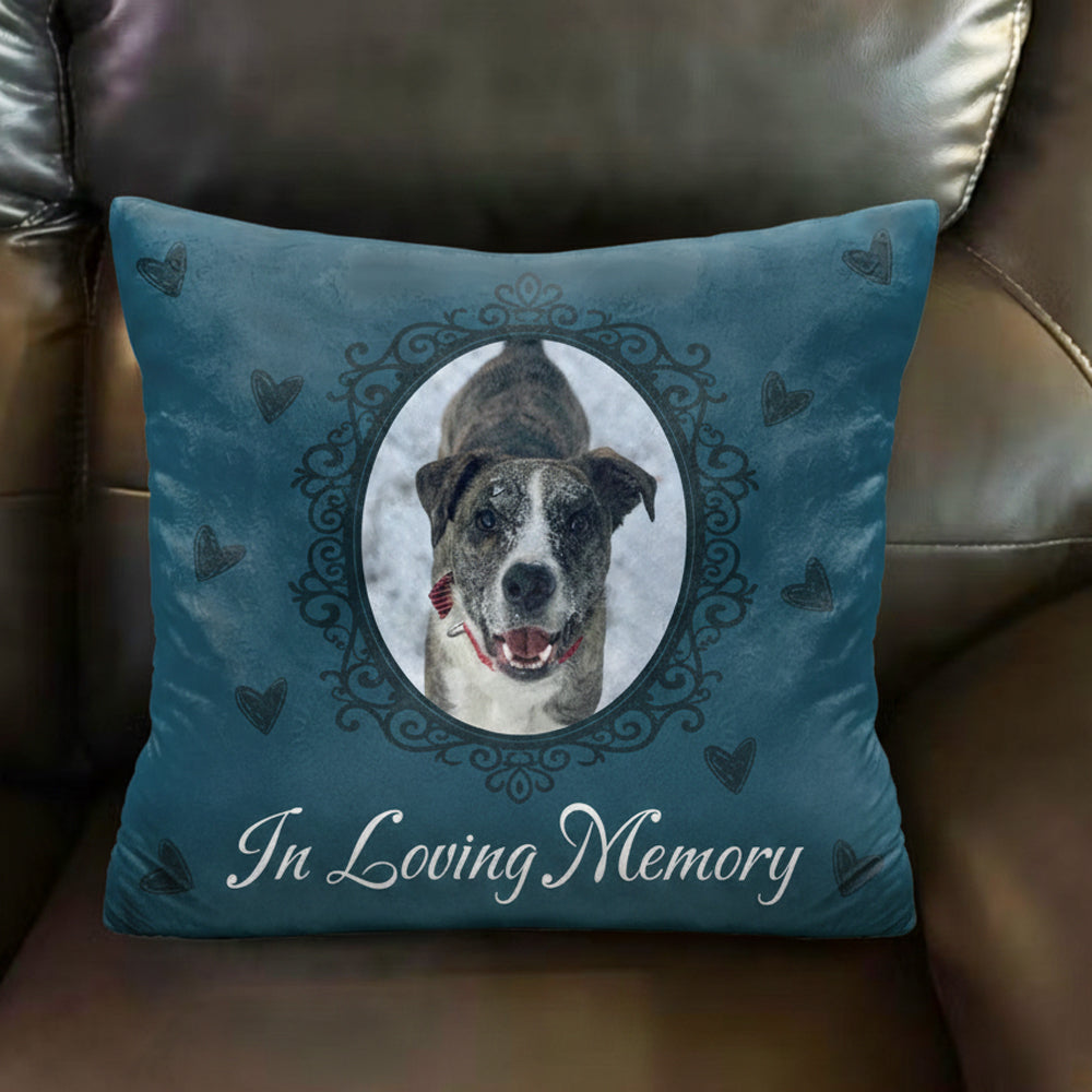 Personalized Pet Photo Pillow for Grieving Owners