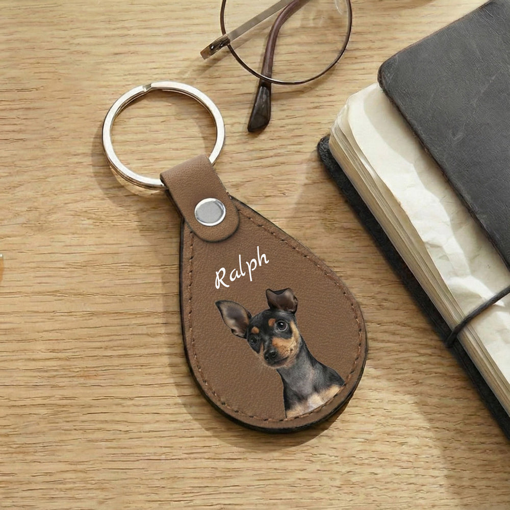 Personalized Pet Portrait Keychain