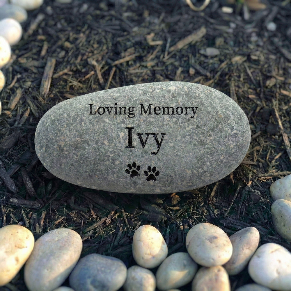 Personalized Engraved Pet Memorial Stone