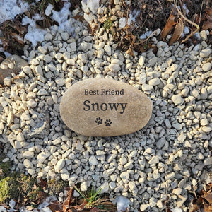 Personalized Engraved Pet Memorial Stone