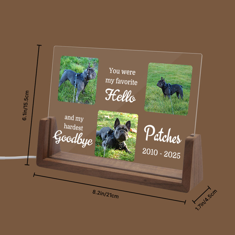 Personalized LED Memorial Acrylic Plaque