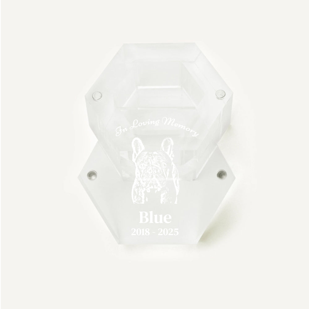 Personalized Pet Hair Memorial Box