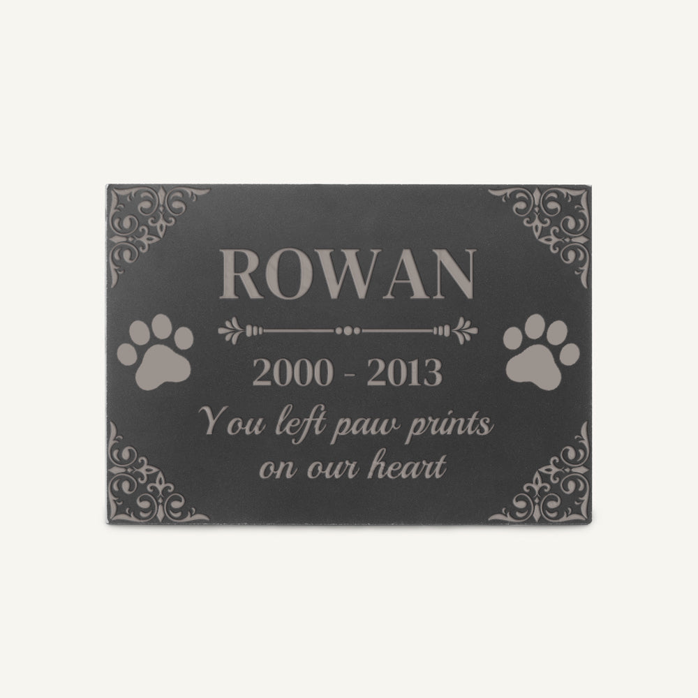 Personalized Pet Headstone Garden Plaque