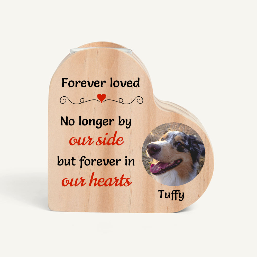 Personalized Pet Heart Wooden Candle Holder