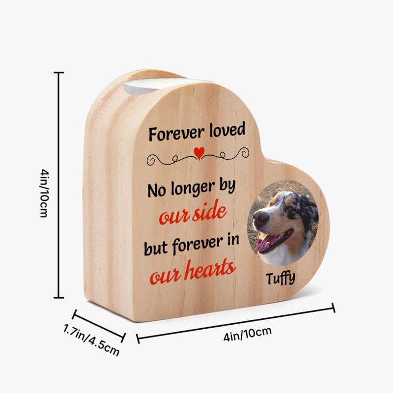 Personalized Pet Heart Wooden Candle Holder