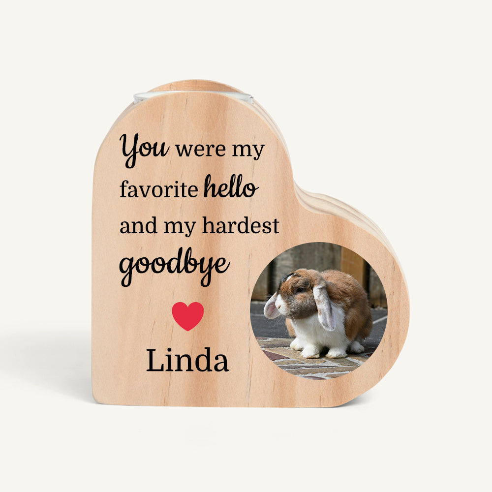 Personalized Pet Memorial Candle Holder with Photo