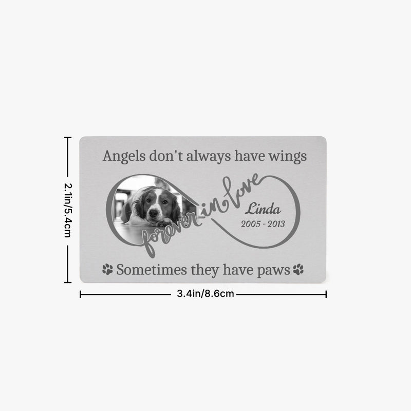 Personalized Pet Memorial Wallet Card