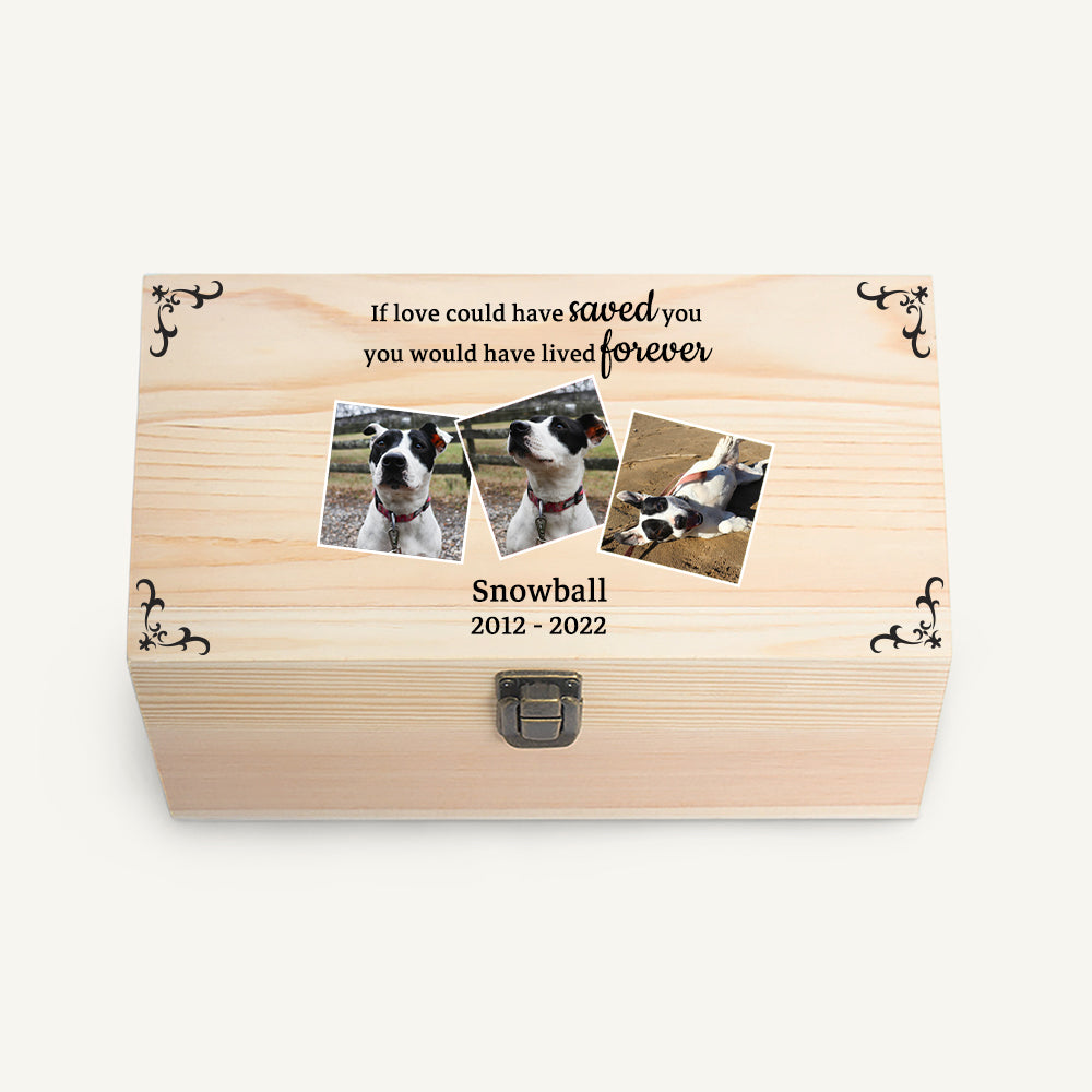 Personalized Pet Memory Box