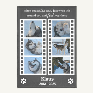 Personalized Photo Blanket for Grieving Pet Parents