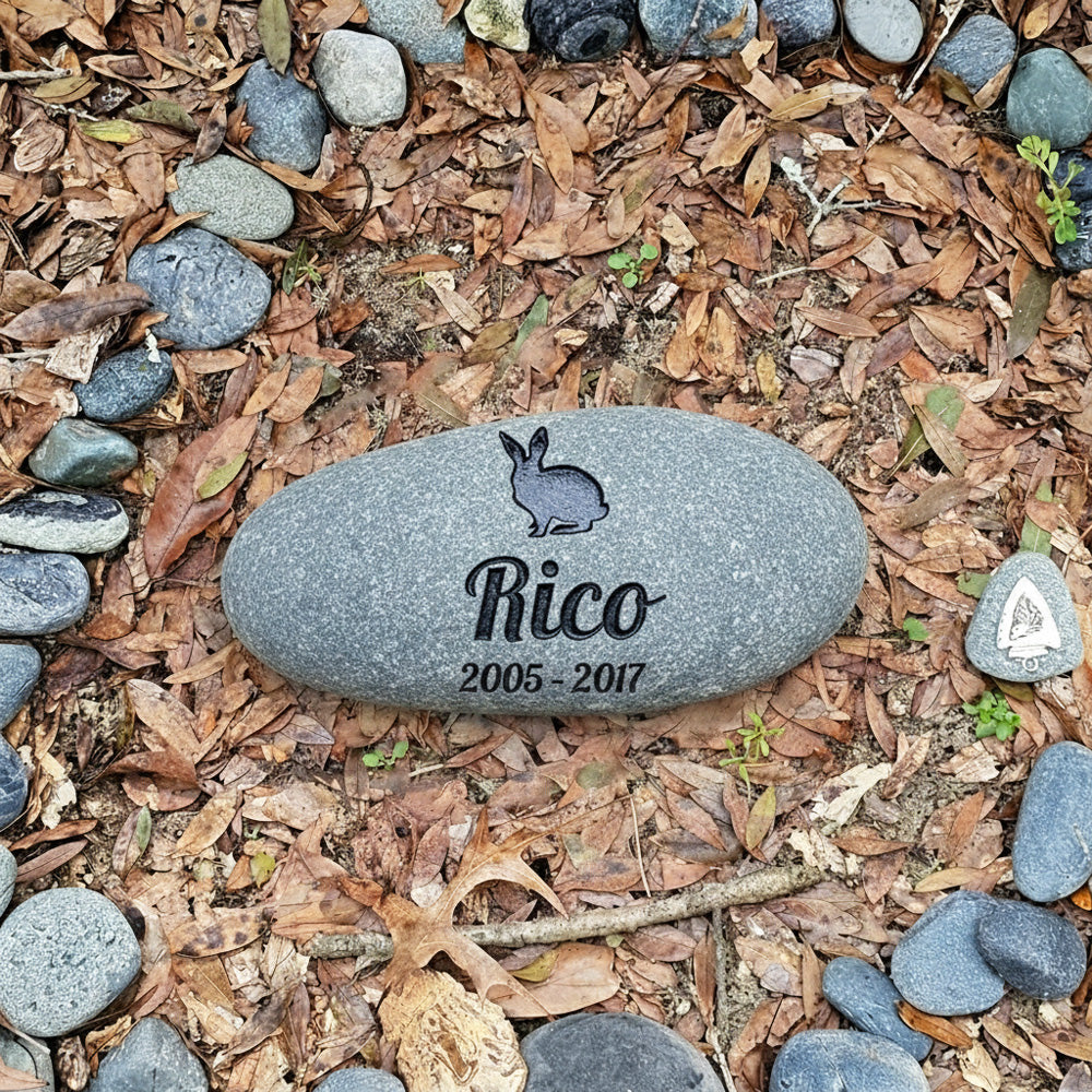 Pet Memorial River Rock