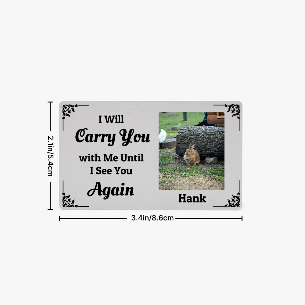 Personalized Wallet Insert Card for Pet